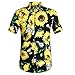 Produktbild LUCKYCAT Herren T-Shirt Kurzarm Shirt Hemd Kurzarm Sommer Oversize Sonnenblume Drucken Stylisches Männer Hawaiihemd Stretch Kurzarmhemd Jungen Basic Shirt Freizeit Urlaub Sommerhemd Beach Strand