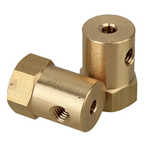 BQLZR Hexagon 3mm Adapter Messing Motor Adapter Verbinder 2er Pack - 3