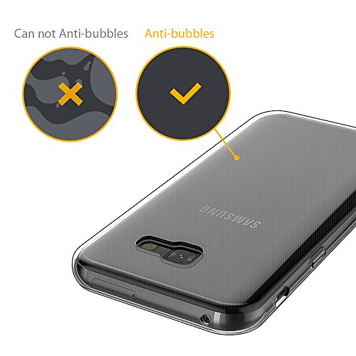 Samsung Galaxy A5 2017 Hülle, Elekin [Liquid Crystal] Soft Flex Silikon Transparent Ultra Dünn Bumper-Style Handyhülle TPU Durchsichtige Schutzhülle für Samsung Galaxy A5 2017 [5,2 Zoll] Case Cover - 6