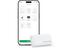 LinknLink eHome HA Wi-Fi Smart RF Mando Universal, Controlador RF para Interruptores de Luz, Ventiladores de Techo, Motores de Persiana, RF2MQTT Home Assistant, Compatible con Alexa y Google Home