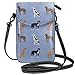 Produktbild best pillow Great Dane Mixed Coats Dog Bluish Synthetic Leather Small Crossbody Bags Cell Phone Purse Wallet Smartphone Bags For Women
