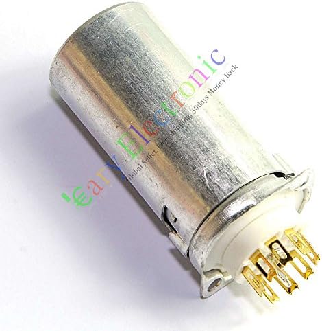 Cary 4pcs 9pin Gold Tube Sockets Skirted Shield Chassis for 12ax7 12au7 Ecc82 6dj8