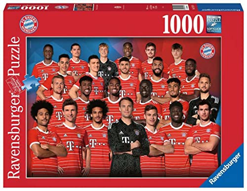 Ravensburger Puzzle 17127 - Puzzle FC Bayern Monaco, stagione 2022/2023, 1000 pezzi, per adulti e bambini dai 14 anni in su