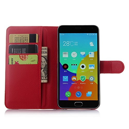 Guran   Funda de Cuero Para Meizu M2 Note  5 5 pulgada  Smartphone Tir  n de la Cubierta de la Funci  n de Ranura Tarjetas y Efectivo Caso