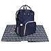 Produktbild MagiDeal Baby Wickelrucksack Wickeltasche Reise Rucksack Multifunktionale Windeltasche + Kinderteppich Kinderzimmer Antirutschmatte