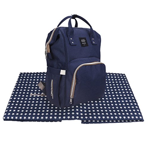 Preisvergleich Produktbild MagiDeal Baby Wickelrucksack Wickeltasche Reise Rucksack Multifunktionale Windeltasche + Kinderteppich Kinderzimmer Antirutschmatte