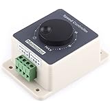 12V Motor Speed Controller, DC10-60V 20A Pulse Width Modulator PWM Motor Speed Controller Waterproof Shell