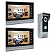 Produktbild 'amocam 7 Video Intercom Systems, Aluminum Alloy/acrylic Panel Doorphone, Wired Video Door Phone Doorbell Kits, Halterung Monitoring, Unlock, dual-way Door Intercom, 2. LCD Monitor, 1. IR Camera