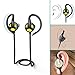 Produktbild Kopfhörer In Ear Bluetooth, elecfan Wireless Bluetooth 4.1 Headset Ear Hook Design HD Stereo Sport Kopfhörer Wireless Kabellose Freisprechen Headphones Sport Sweatproof Earphones Earbuds With Mic für iPhone 7 7 plus 6 6S SE Samsung Galaxy S8 S7 Edge S6 (Schwarz&Gelb)