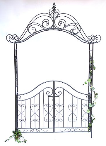 DanDiBo Rosenbogen mit Tor Pforte 131872 aus Metall Gartentor 282×160 cm Rankgerüst - 8