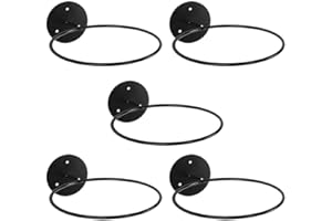 DOITOOL 5 Stück Ballhalter Metall Wandmontage Sportballhalter Wandhalterung Präsentationsständer Für Basketball Volleyball Rugby Fußball Aufbewahrung Schwarz