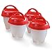 Produktbild Home Egglettes Egg Cooker,Hartgekochte Eier ohne Schale (Rot(4pack))