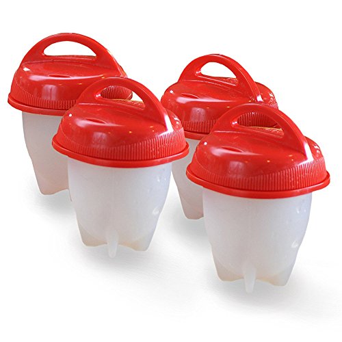 Preisvergleich Produktbild Home Egglettes Egg Cooker,Hartgekochte Eier ohne Schale (Rot(4pack))