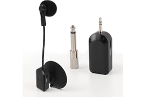 YANMIS Bezprzewodowy Mikrofon Saksofonowy, Bezprzewodowy System Mikrofonów Instrumentalnych 2,4G do Gitary, Dużych Skrzypiec, Akordeonu i Innych Instrumentów