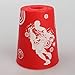 Dodolive®12Pcs Sport Stacking Cup Flyingcup Athletics Toys Sports Educational Gift Scrawl Design,Red