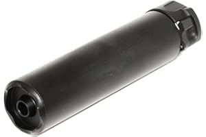 AIRSOFT SHOOTER SHOP Airsoft Softair 5KU 158mm SOCOM556 RC2 Suppressor Schalldämpfer mit -14mm CCW Flashider Schwarz