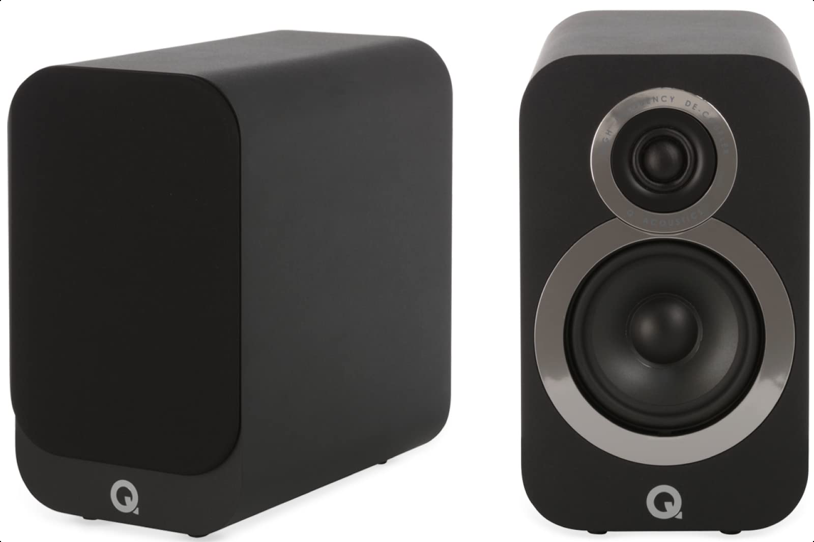 Q ACOUSTICS 3010I Compact Bookshelf Speakers - Pair - Carbon Black