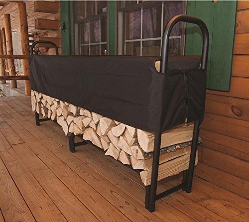 ShelterLogic Kaminholzregal, Kaminholzständer, Holzregal rund mit Abdeckung 244cm // Brennholzregal für Feuerholz - 2