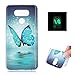 Produktbild TPU Hülle für LG G6 Hülle, ZCRO Schutzhülle Weich Silikon TPU Leuchtend Kreativ Handyhülle Bunte Muster Etui Case Bumper Tasche Cover Schale Ultra Dünn Rückseite Flexibel Handytasche Hüllen mit Stift für LG G6 (Blau Schmetterling)