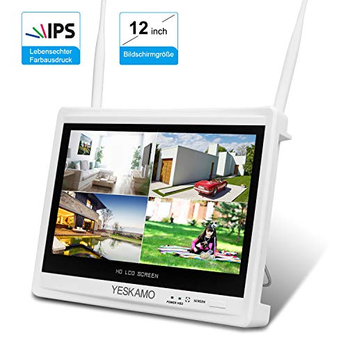 Kit de caméra de Surveillance extérieure WiFi avec 8 canaux 1080P pour Utilisation Domestique avec détection de Mouvement