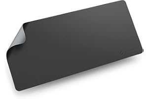 JOYACCESS podkładka na biurko, wielofunkcyjna podkładka pod mysz, 40 x 90 wodoodporna podkładka na biurko, antypoślizgowa podkładka pod mysz, dwustronna do biura/domu/gier, czarna