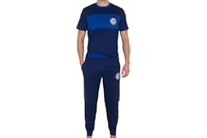 Chelsea FC - Herren Premium-Schlafanzug mit Langer Hose - Offizielles Merchandise - Geschenk für Fußballfans