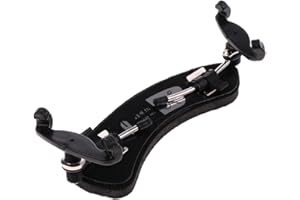 Homyl Violino Supporto Per Spalle Larghezza Regolabile Spalliera Per Violino 1/4 1/2 3/4 4/4 - Nero, 2