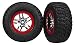 Produktbild Traxxas 6873r BFGoodrich mud-Terrain T/A KM2 Reifen serienmäßig auf SCT Split-Spoke Chrom, rot beadlock-Style Räder (Paar)