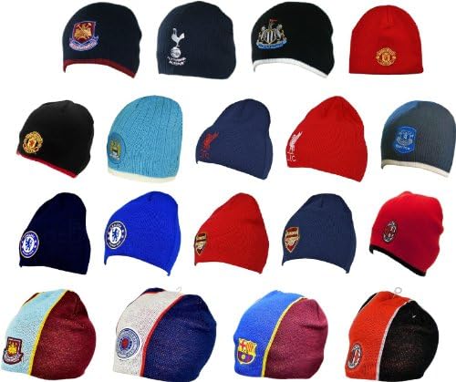 SELECTION OF OFFICIAL LICENSED FOOTBALL CLUB KNITTED HATS 11 TEAMS AVAILABLE *FREE POST*