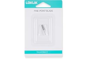 LOKLIK iCraft - Lame di ricambio a punta fine per taglio vinile, lame standard a 45° compatibili con macchine da taglio LOKLIK iCraft, confezione da 2
