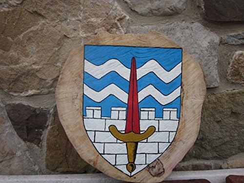 Oil painting of Bath coat of arms