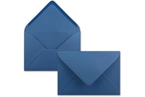 FARBENFROH BY GUSTAV NEUSER FarbenFroh Sobres de color azul royal, 25 unidades, DIN C5, 22,0 x 15,4 cm, adhesivo húmedo, sin ventana, tarjetas de Navidad, felicitaciones