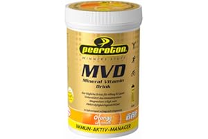 ‎PEEROTON Peeroton MVD Mineral Vitamin Drink - Orange, Elektrolyt Pulver mit den 5 wesentlichen Elektrolyten plus Zink, Magnesium und Vitamin C - regelmäßig einnehmen und das Immunsystem stärken, 300g