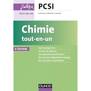 Chimie tout-en-un PCSI - 4e éd. Livre en Ligne Chimie tout-en-un PCSI - 4e éd. Livre en Ligne - Telecharger Ebook