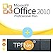 Produktbild Microsoft® Office 2010 Professional 32 bit & 64 bit - Original Lizenzschlüssel mit USB Stick von - TPFNet®