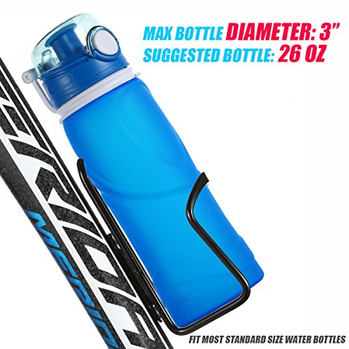Wasserflaschenhalter, USHAKE Grund Fahrrad Legierung Aluminium Leichtgewicht Wasserflaschenhalter Käfige Halterungen (2 Packe) - 7