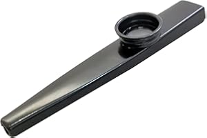 EAPEY Kazoo Instrument 3 Membranes Gazoo Metal Cazoo Kazoos Party Gift Instrumental Accompaniment-Black