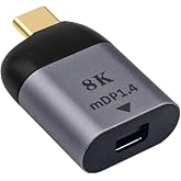 Coverzone USB C-Mini DisplayPort Adapt&ouml;r 4K@60Hz, USBC Erkekten Mini DisplayPort Dişi Adapt&ouml;r MacBook ile uyumlu Pro 2019 201
