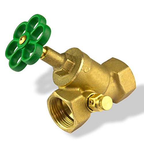 Stabilo-Sanitaer Schrägsitzventil 3/ 4 Zoll DN20 Absperrventil Messing Freistromventil Abstellhahn Absperrhahn Wasser Entleerung Entlüftung