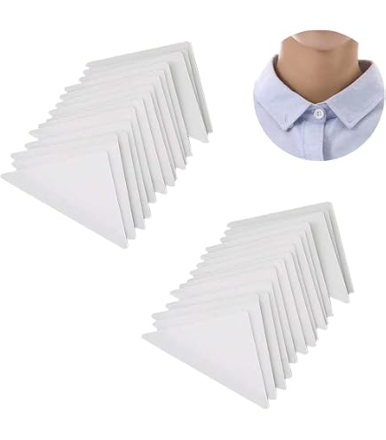 30 Stück Kragensteifer Aus Kunststoff – 3 Größen (5/6/7 Cm), Weiß, Für Hemdkragen-Versteifung & Form