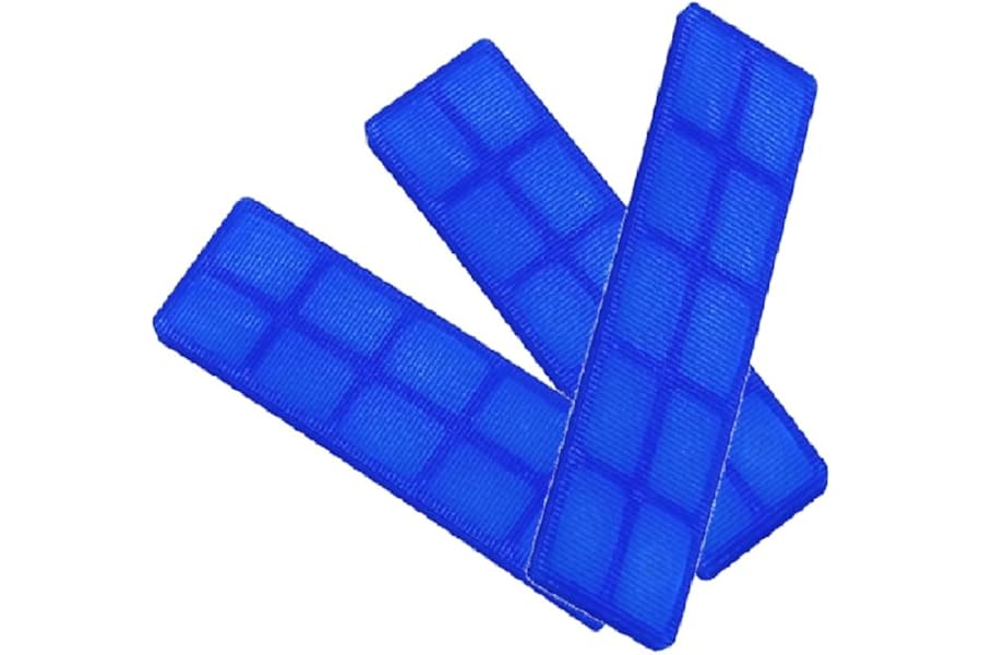 Merriway BH07799 (100 Pcs) Window Glazing Flooring Packer Shims, 100 mm x 24 mm x 5 mm, Blue - Pack of 100 Pieces
