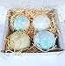 Bath bomb gift box set 4 large Bath bombs especially for him ~ Treat the man in your life! ~ Ideal birthday, christmas fathers day gift