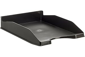 Archivo 2000 742NE - Bandeja apilable organizadora para documentos en formato A4 y folio, color negro