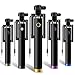 Novo Compact Pocket Size Selfie Stick Wired for iPhone and Android (black) RS.149.00