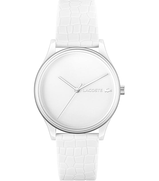 Analog Quarzuhr für Damen mit Weisses Silikonarmband - 2001246