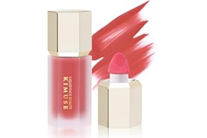 KIMUSE Liquid Blush Gel Crème Natural Effet fards à joues Liquid - Texture léger respirante, imperméable longue durée, Cheek Heat, Pour Tous Types de Peaux