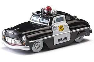 SuoSuo LZWJD Pixar Cars 2 3 Voitures Collection Lightning McQueen Jackson Storm Ramirez 1: 55 Diecast Métal Alliage Toy Modèle Cadeau Enfants (Couleur : Sheriff)