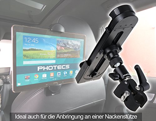 Photecs® Universal Tablet-Halterung Pro, für iPad Pro und andere Tablet-PC´s oder Smartphones (ab 5″ bis über 13″) an Ergometer, Fitness Bike-Lenker, Spinning, Heimtrainer / Hometrainer u.v.m. ( robust – sicher – vielseitig ) - 5
