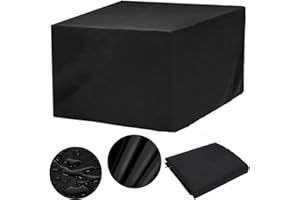 RNGCPTO Garden Furniture Covers Waterproof 130 x 130 x 75, Outdoor Furniture Covers Waterproof, Patio Furniture Covers Waterproof, Garden Table Cover Rectangular for Outside Table Chair Sofa (130x130x75cm)