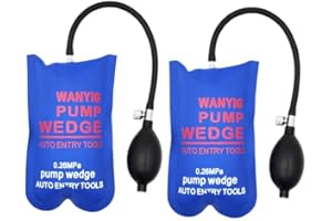 WANYIG 2 Stück Montagekissen Air Pump Wedge Luftkissen Montage Spreizkissen Montagekissen Pneumatikspanner Belastung bis 300 kg (Kleines Rechteck)